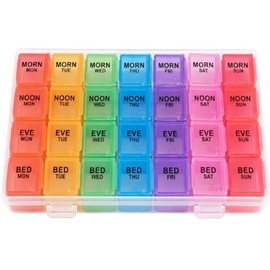 Weekly Pill Organiser, 28 Compartment Pill Box