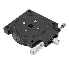 Manual Displacement Platform, R Axes Rotating Linear Stage, 360° Sliding Table, 60mm FineTuning Optical Sliding Stage, for Production Machinery RS60L
