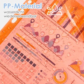 Donken Document Folder A4, Pack of 30 Document Wallets A4 Filing, Folders A4 with 11 Hole Edge, Velcro Closure and Label Pocket, Waterproof Portfolio Folder for Documents Organising (5 Colours)