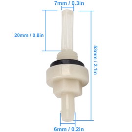 ZAMDOE Fuel Line Fuel Gas Tank Jonit Filter for Honda GX120 GX140 GX160 GX168 GX200 GX240 GX270 GX340 GX390 5.5HP 6.5 HP Small Engines 168F 172F 188F gasoline generator