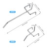 Pack of 50 Perforated Wall Hooks, Stainless Steel Pegboard Hooks,