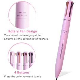 iLamvie 4-in-1 Make-Up Pen, Eye Liner, Brow Liner, & Highlighter Pen, Waterproof All In One Make-Up Pen Eye Long-Lasting Multifunctional Cosmetic Pen