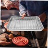 Alipis Stainless Steel Baking Pan Set Racks Roasting Baking Oil-draining