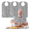 DASIAUTOEM Pack of 3 Bibs for Adults, Waterproof Adult Bibs