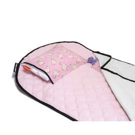 Tot Cot Kids Nap Mat - Toddler Preschool Daycare Bedding Cover with Blanket and Pillow - Llamas