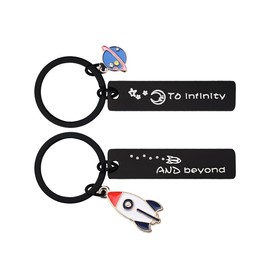 Matching Couple Gifts for Husband Wife Girlfriend Boyfriend Rocket Planet Keychain Valentines Day Gifts for Her Him Boyfriend Girlfriend Wife Husband Couples Keychain Accessories for Wifey Hubby Bf Gf