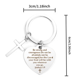 Yeeaulpa Religious Christian Gifts For Women Men Grandma Grandpa Graduation Birthday Inspirational Gifts For Her Him Women Men Bible Verse Keyring