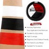 DE'LANCI Gothic Black White Red Foundation, Full Coverage, Long-Lasting, Natural,