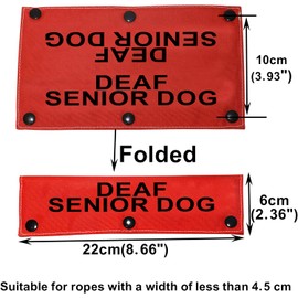 Hearing Impairment Dog Leash Sleeve Deaf Senior Dog Dog Leash Sleeve Use On Special Needs Dog (Deaf Senior Dog-Sleeve)