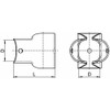ARBO-INOX Clamp Pipe Clamp T-Connection 90° Punched Stainless Steel A4