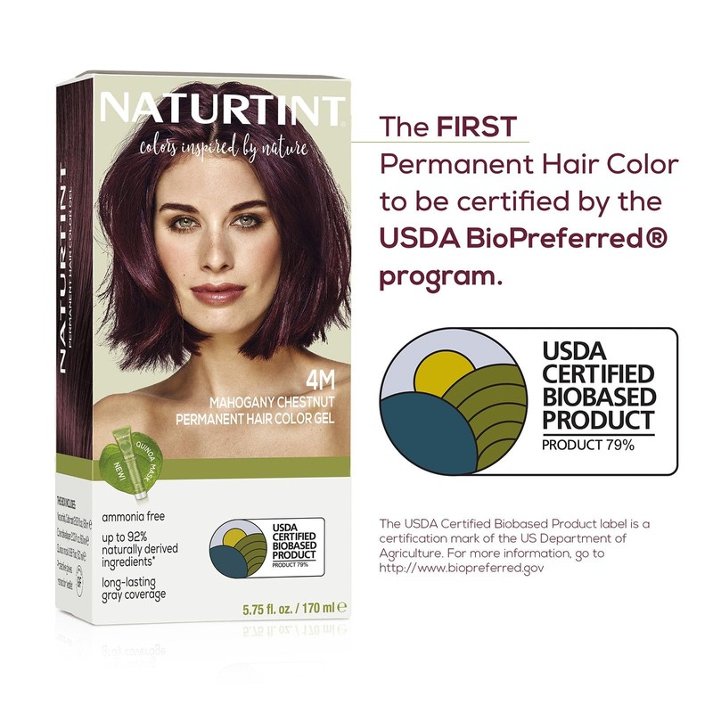Naturtint 4M Mahogany Chestnut Permanent Hair Color (Pack of 1),