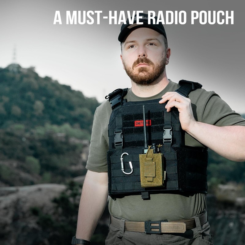 OneTigris Radio Holster for BaoFeng UV-5R BF-F8HP Nylon MOLLE Pouch