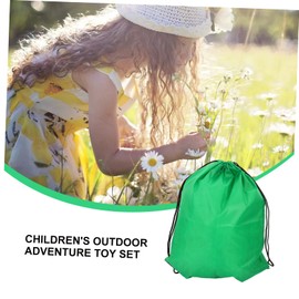 CORHAD 1 Set Outdoor Adventure Kit Explorer Equipment with Hand Pressed Flashlight for Camping Hiking and Natural Exploration Fun Educational for Boys