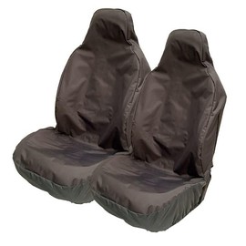 Carseatcover-UK Heavy Duty Black Waterproof Car Seat Covers for BUCKET RECARO SPORTS seats - 2 x Fronts (Airbag Friendly)