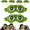 Antifaz para Dormir Gracioso, 3D Frog Sleep Mask, Cute Plush