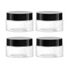 4PCS Travel Cosmetic Containers Jagowa 30g Round Clear Plastic Container