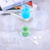 Plastic Graduated Beaker, 6Pcs Clear Plastic Beakers Set Lab Measuring