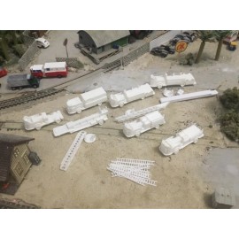 "Handmade" N Scale American LaFrance  Fire Trucks Engines  A Whole Dept 3D Print  Unpainted