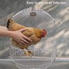 SORENCUT 17.7 Inch Metal Chicken Ball Cage, Large Rolling Chicken