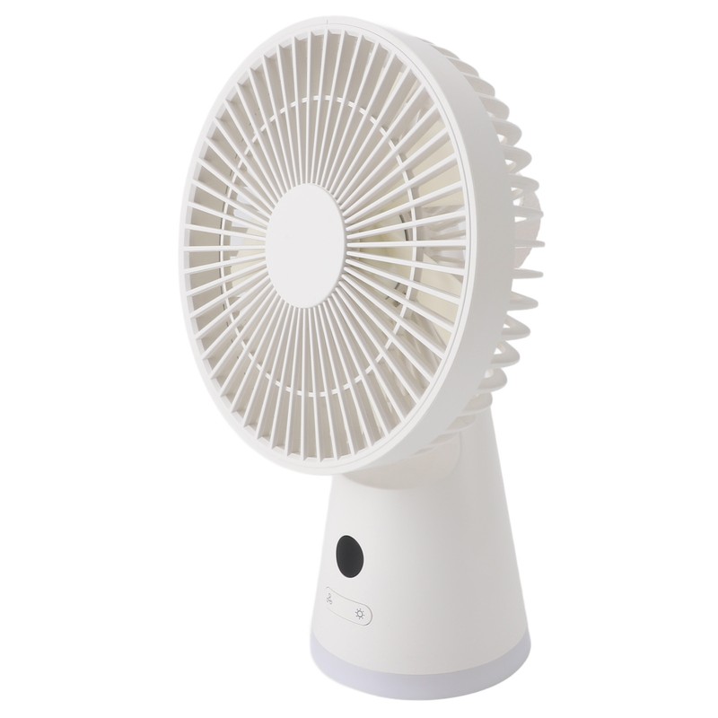 Desktop Fan Portable 5 Speed Power Display Quiet USB Rechargeable