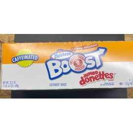 Hostess Caffeinated Boost Jumbo Donettes  Caramel Macchiato  Box of 9 2025