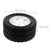 Outanaya 2pcs Solid Mute Rubber Lawn Mower Wheels Heavy-duty Casters