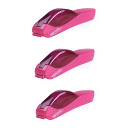 BE-TOOL Tape Dispenser,Automatic Tape Dispenser Packaging Tape Lightweight Dispense Gun for Arts Crafts Christmas Present Gift（Rose Red）