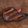 Leather Pocket Folding Knife Sheath Belt Holster Knives Case EDC