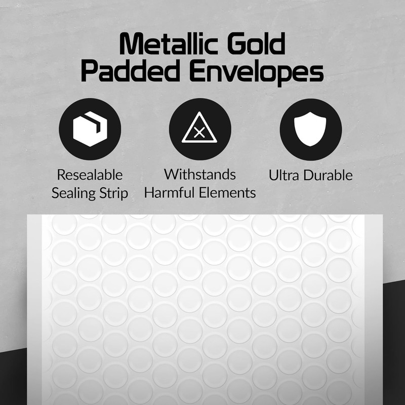 SPACE SEAL® White Bubble Mailer 5x10 IN (Usable Size) -