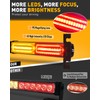 HLauto 1002L Emergency Strobe Traffic Advisor Light Bar: 40LED Dash