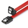 deleyCON 30 cm SATA 3 Cable Nylon 6 Gbit/s Data