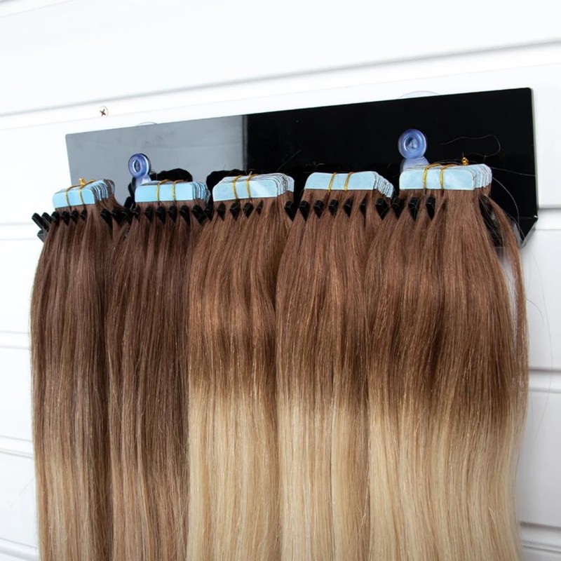 GOWEILE Hair Extension Holder Wall Mounted Hair Salon Plastic Hair