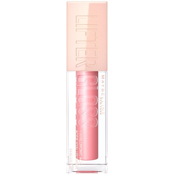 Maybelline New York Glossy Lip Gloss for Fuller Looking Lips, Moisturising, With hyaluronic Acid, Lifter Gloss, Colour: No. 004 Silk (Pink) 1 x 5.4 ml.