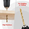 WORKPRO 9-Piece 1/4" Hex Shank Drill Bit Set, Titanium Plating