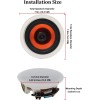 Herdio 1 Pair 6.5" Bluetooth Ceiling Speakers 300W Flush Mount