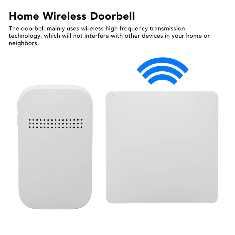 0.25W 433MHz Self Powered Wireless Doorbell 86 Switch to For