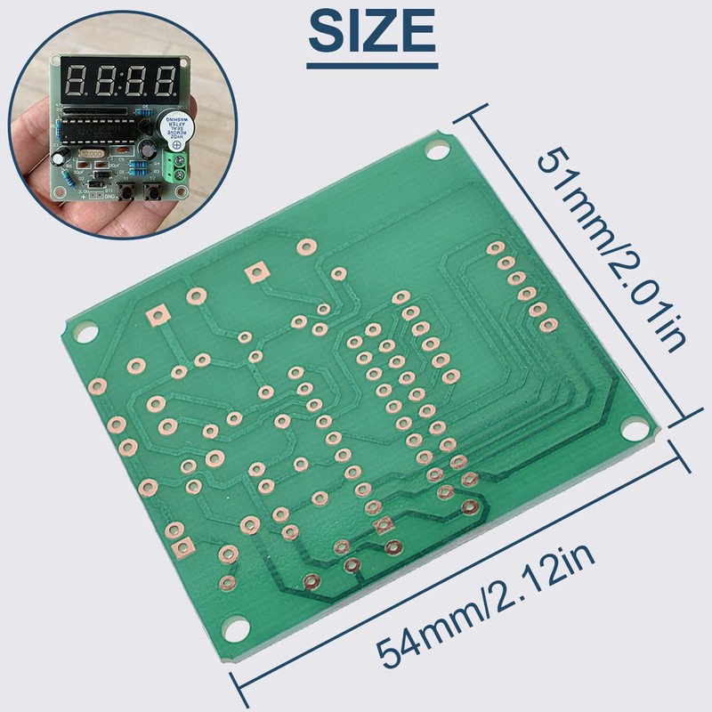 DAOKAI 4 Bits Digital Electronic Clock DIY Kits MCU digital
