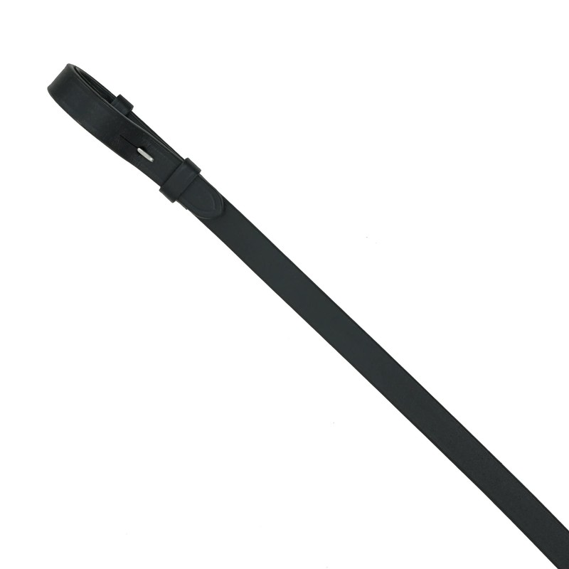 SIE EQUESTRIAN Leather Horse Rubber Reins Black Brown Mini Pony