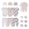 BIGBIGKISS Baby Boys Girls 17 Piece Cotton Layette Set Unisex