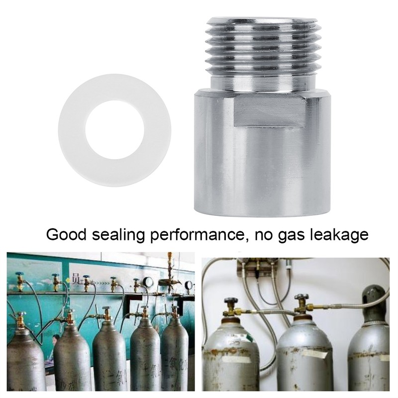 CO2 Cylinder Tank Adapter Converter T21-4 to W21.8-14 for Soda
