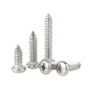 MOOPW Round Head Wood Screws - Stainless Steel 304 Self-Tapping