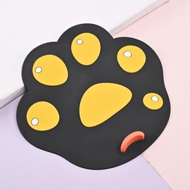 Silicone Drain Cover, Cartoon Animal Bathroom Kitchen Sink Stopper, Cute Black Cat's Claw Drain Stopper