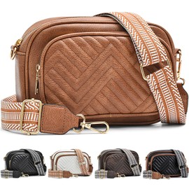 Farcauo Shoulder Bag for Men and Women Crossbody Bag Women's Shoulder Bags Belt Bag Women Men Handbag, #C Light Brown Shoulder Bag for Women