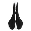 Silicone Bike Saddle Breathable Shock Absorption Black White Mountain Bike
