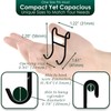 Jovware Black Shower Caddy with Hooks - 2 Pack Shower