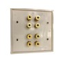 Russound Plate Mate BP1-2 Home Theater Plate White Gold Plated