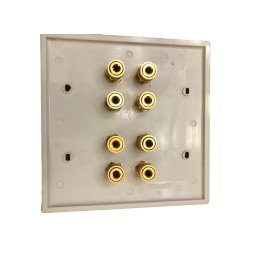 Russound Plate Mate BP1-2 Home Theater Plate White Gold Plated