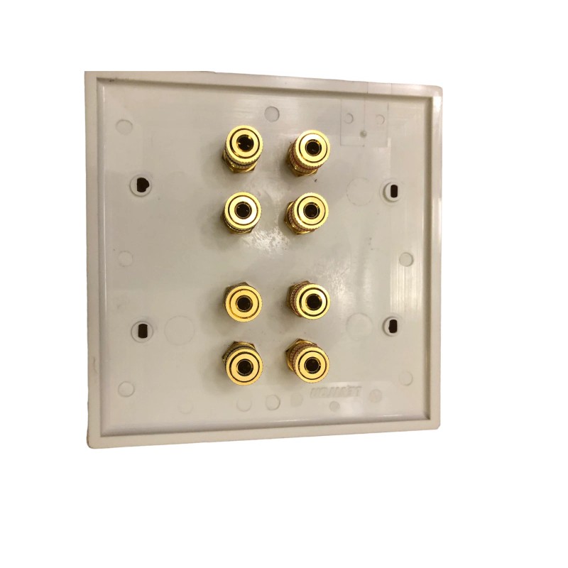 Russound Plate Mate BP1-2 Home Theater Plate White Gold Plated