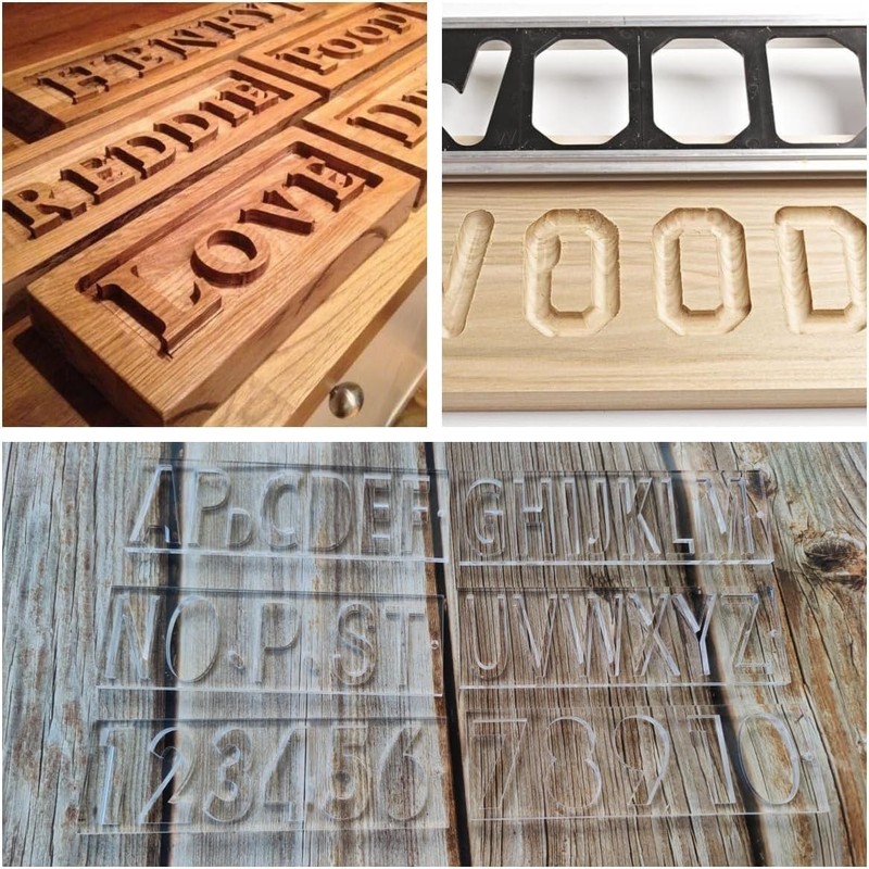 Colini Uppercase Letter Template Routing Guide - 26 Alphabet &