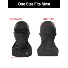 Kutook Balaclava Face Mask Men Motorcycle Cycling Summer Cooling Breathable Headgear Women Elastic UV Protection Hood Mask Black Camouflage 2- Pieces